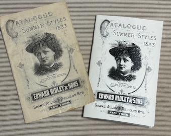 DIGITALE DATEI 1883 Sommer Styles Katalog (Hüte)