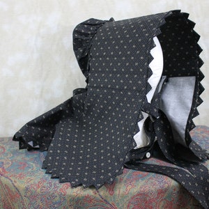 DIGITAL-1880s Sawtooth trim Slat bonnet pattern