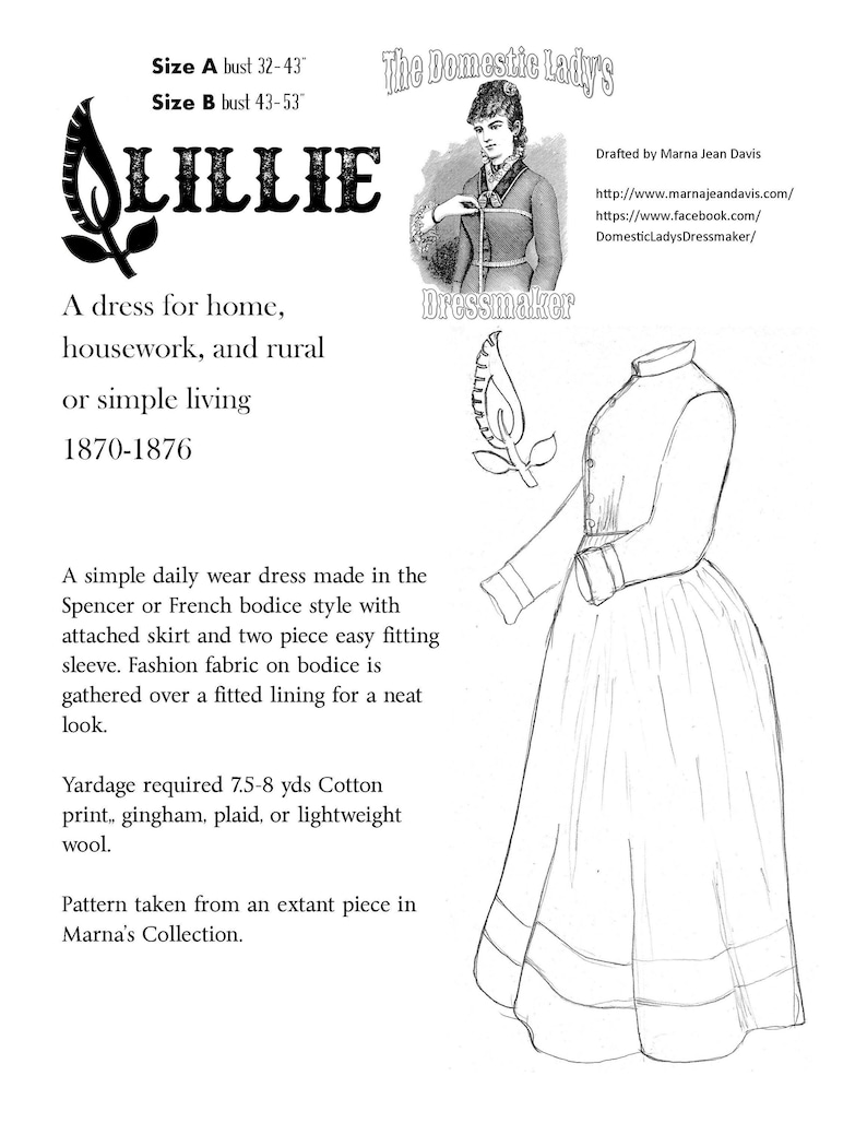 1880s Fashion Dresses, Clothing, Costumes     Lillie- dress  for home housework and rural or simple living 1870-1876 $18.00 AT vintagedancer.com