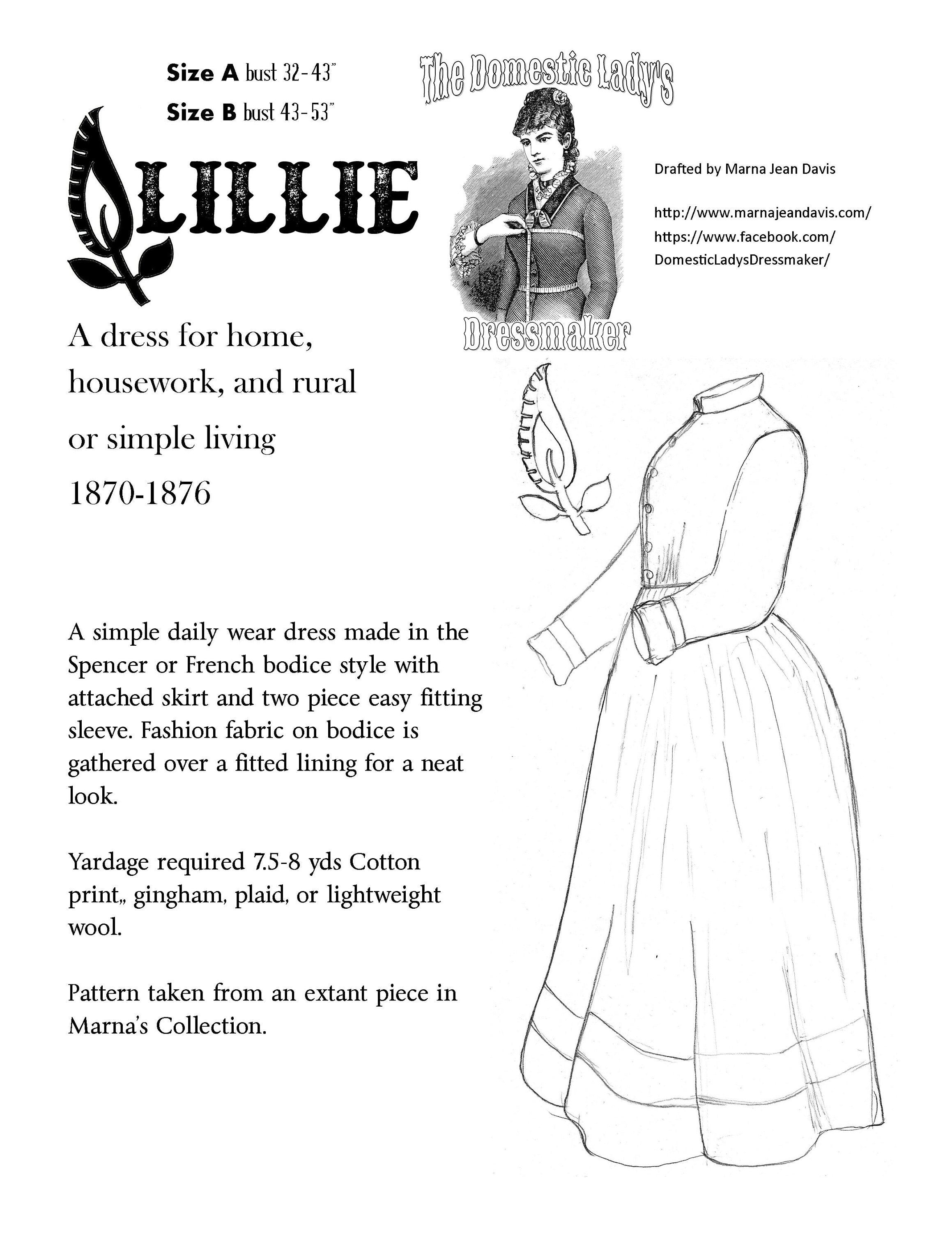 Folkwear A Lady's Chemise - Nightgown or Simple Summer Dress - sizes XS -  3XL Sewing Pattern # 223