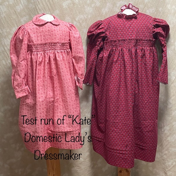 DIGITAL- Kate: a child’s 1880-90s dress- Sewing Pattern