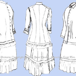 Allie- Natural Form House/Work dress pattern- Sewing Pattern