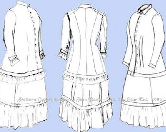 Allie- Natural Form House/Work dress pattern- Sewing Pattern