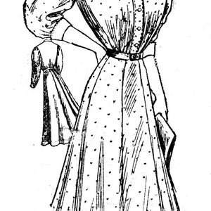 Edwardian Housedress May Manton 5985 Pattern 40 Bust - Etsy