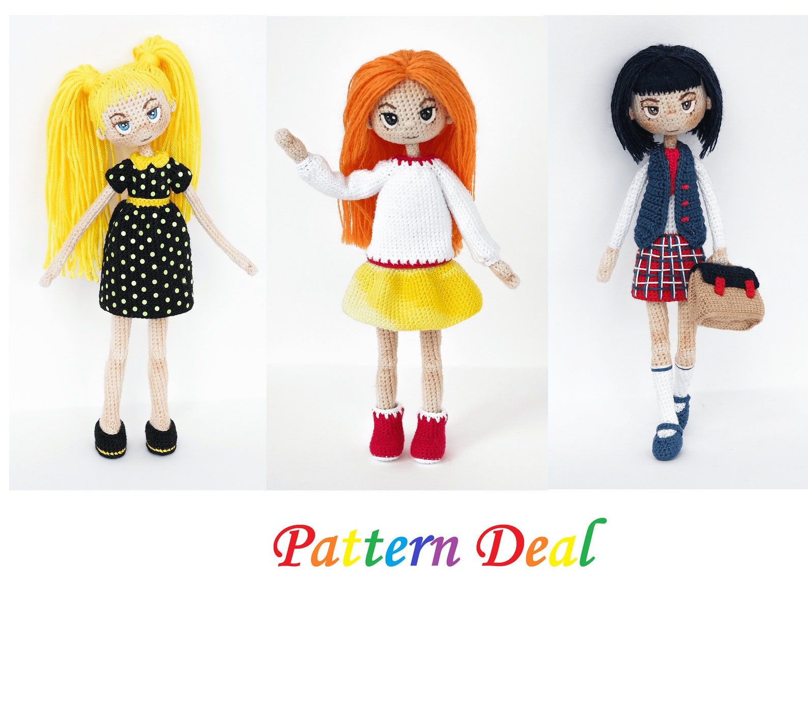 Pattern Deal Doll Alex Doll Nikki and Doll Schollgirl | Etsy