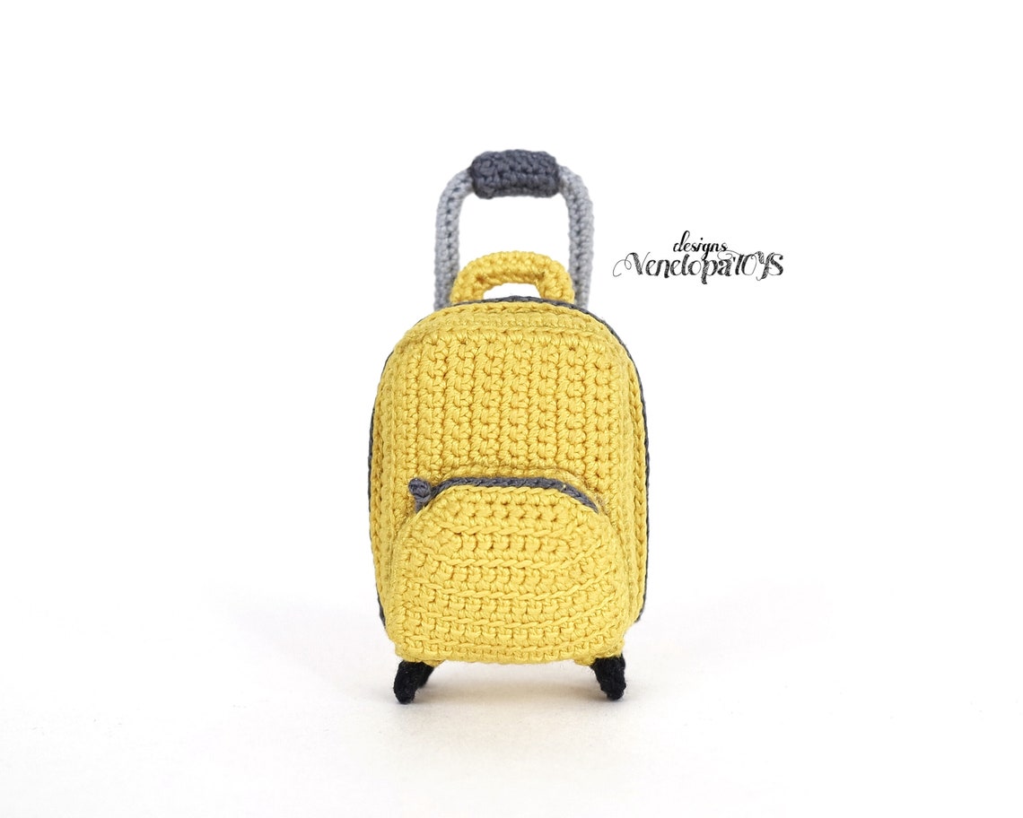 PDF Pattern Crochet Suitcase for a doll | Etsy