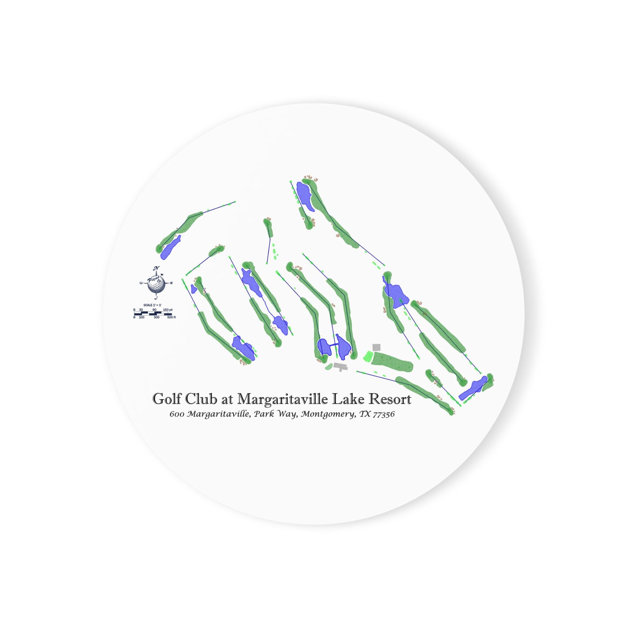 The Golf Club at Margaritaville Lake Resort Course Map Cork Back