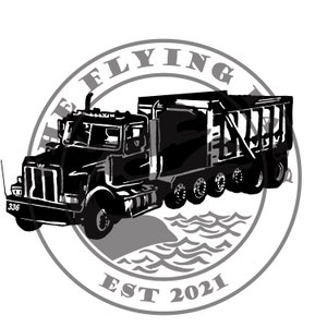 18 Wheel Dump Truck SVG, PNG & JPG files for vinyl decal for tshirt, mug, hardhat decal cricut, silhouette