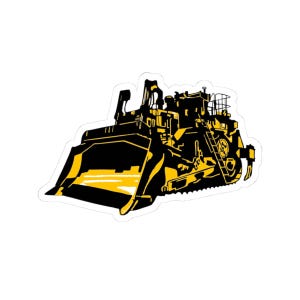 CAT D11 Planierraupe Aufkleber, schwere Baumaschinen Aufkleber, Geschenk für Bauliebhaber, Bagger Laptop Aufkleber, Geschenk für Bauarbeiter