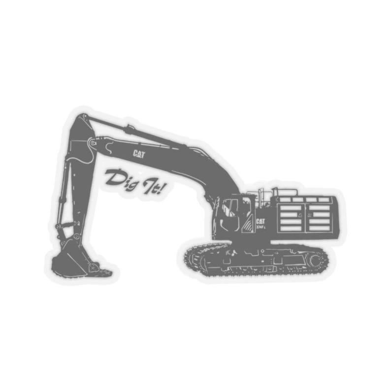 Adhesivo de vinilo para excavadora CAT 374, calcomanía para equipo de construcción imagen 2