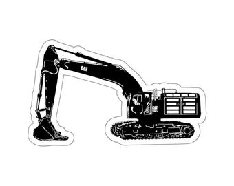 Excavator 374F Vinyl Sticker, Construction Equipment Decal