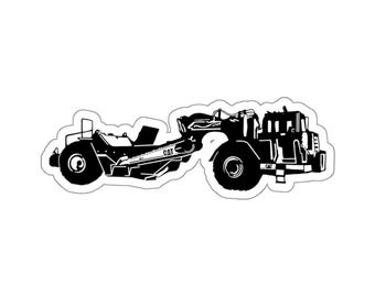Motor Scraper Construction Equipment-621F Sticker, Excavator Decal, Heavy Machinery Label, Vehicle Vinyl Sticker