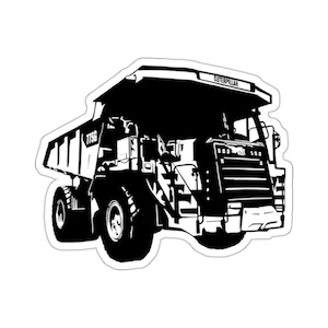 CAT 775G Off-Highway-LKW Bagger Grafik-Aufkleber, Bagger-Abziehbilder, Aufkleber für schwere Ausrüstung, Baustellenfahrzeug