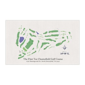 The First Tee Chesterfield Platz Geschirrtücher - Perfekt für Golf-Enthusiasten, Küchen-Dekor, Golf-Liebhaber, Golf-Erinnerungsstücke