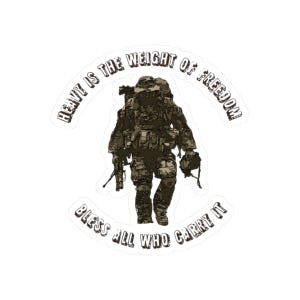 Military Tribute Sticker, Soldier Marine Decal, Patriotic Gift - Etsy
