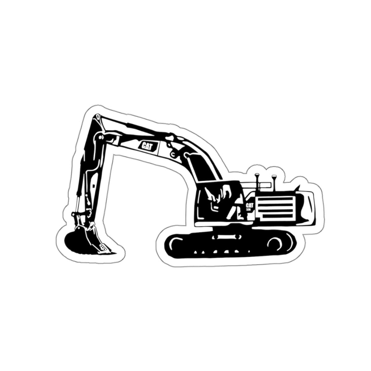 Excavator CAT 336 Construction Equipment Sticker, Excavator Decal, Heavy Machinery Label, Vehicle Vinyl Sticker