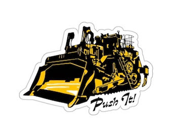 CAT D11 Dozer Graphic Stickers, Bulldozer Decals, Heavy Equipment Sticker, Construction Vehicle Label, Equipment Planner Sticker, Vinyl