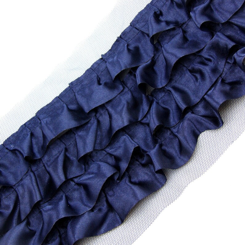 White Chiffon Ruffles Trim Chic Chiffon Ruffle Fabric Tutu Etsy