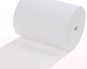 3"Inch Wide Black White Off White Knit Heavy Stretch Elastic 3 Yards