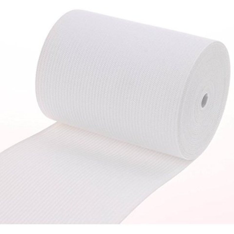 Stretch Elastic 50 Yards Full Roll 3//4/"-2/" Choose Black OR White