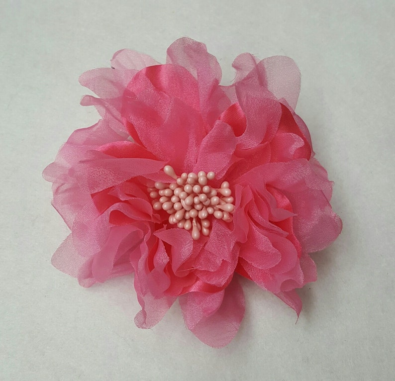 13 Colors Beautifu POENY Loose Flowers Satin With Organza Size Etsy