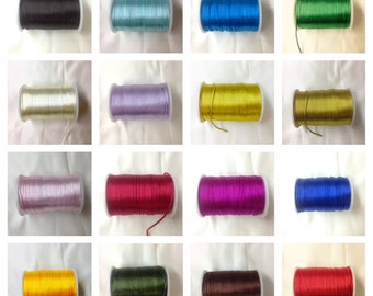 Satin Rat tail cord  2.5mm for macrame, jewelry, decorations selling per Roll/110 yard