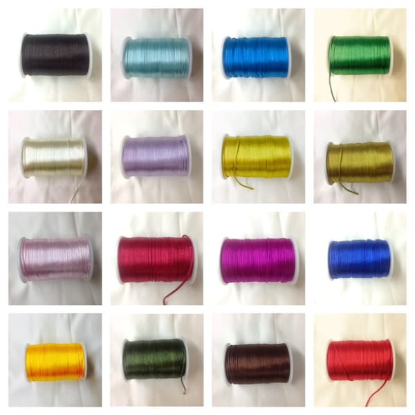 Satin Rat tail cord  2.5mm for macrame, jewelry, decorations selling per Roll/110 yard