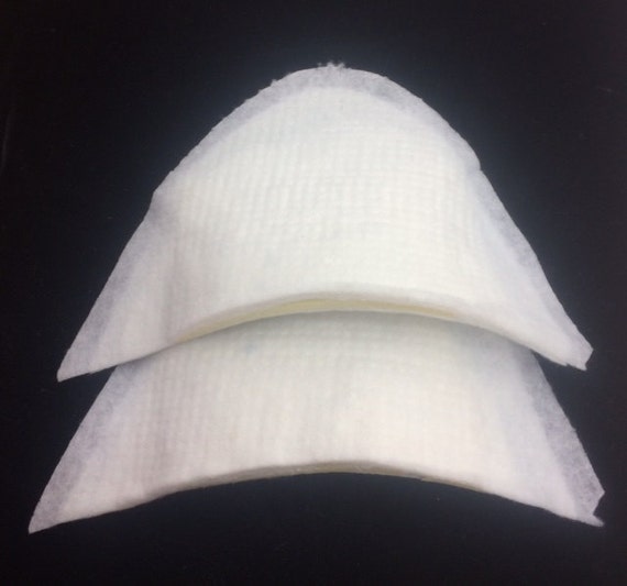 White Cotton Shoulder Pads / Insert Suits or Jacket Sew in Etsy