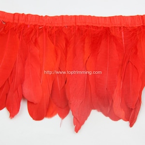 Duck duck goose  feather fringe (selling per yard)