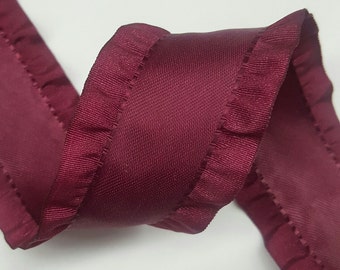 1.5 Double Ruffle Ribbon 5 Yard Reel 100% Polyester | Etsy