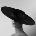 Large Buckram Boater Fascinator Base – 14.5” Round DIY Millinery Foundation for Hats, Costumes, Weddings & Craft Projects