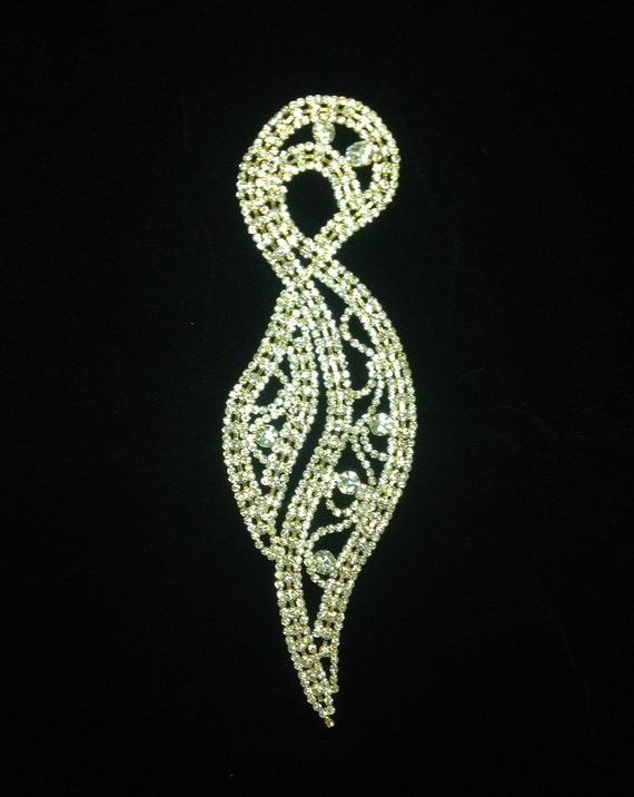 Gorgeous bridal sash appliqué Amazon.com: ShiDianYi Wedding sash Bridal Belts Gold  main image 4