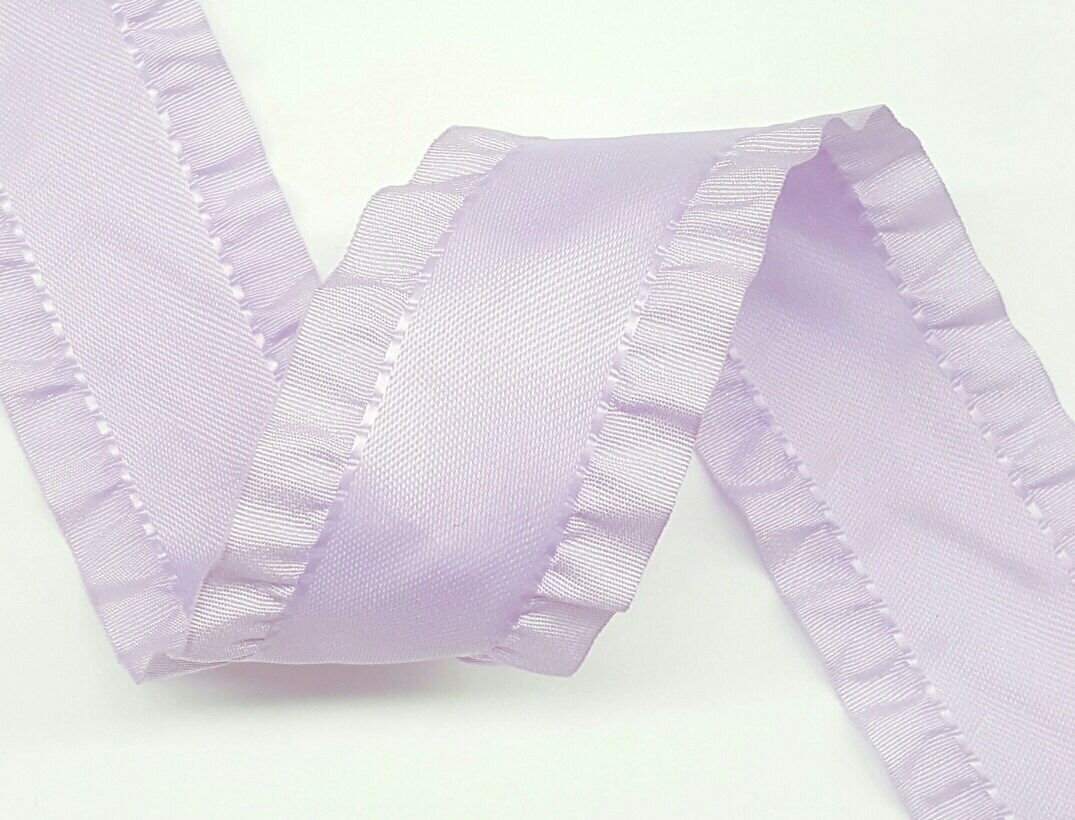 1.5 Double Ruffle Ribbon 5 Yard Reel 100% Polyester - Etsy