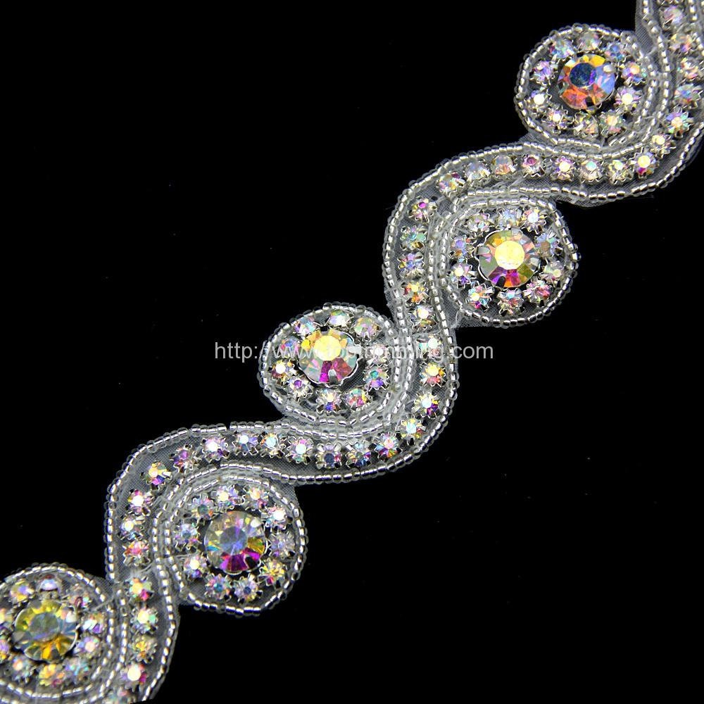 Rhinestones With Crystal AB Silver White Pearl Crystal | Etsy