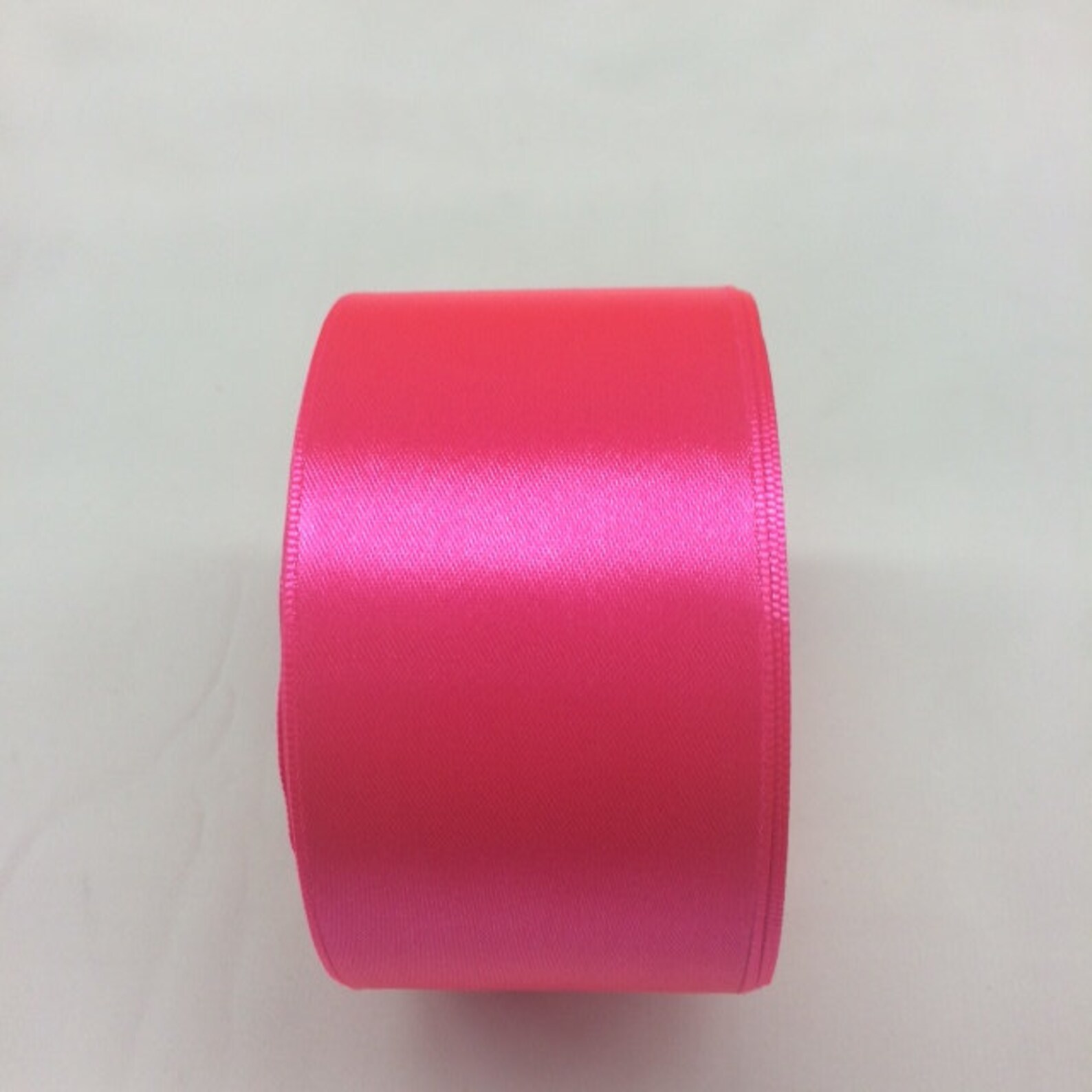 2 Wide Single Side Satin Ribbon Neon Hot Pink Color.25 | Etsy