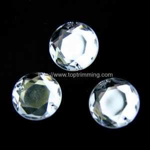 Crystal Flat Back Round Shape Resin stone Sew on or glue on Gems Selling per pack