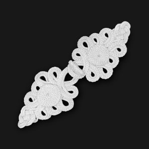Sewing Fasteners Chinese Closure Knot Cheongsam Frog Buttons (Off White)