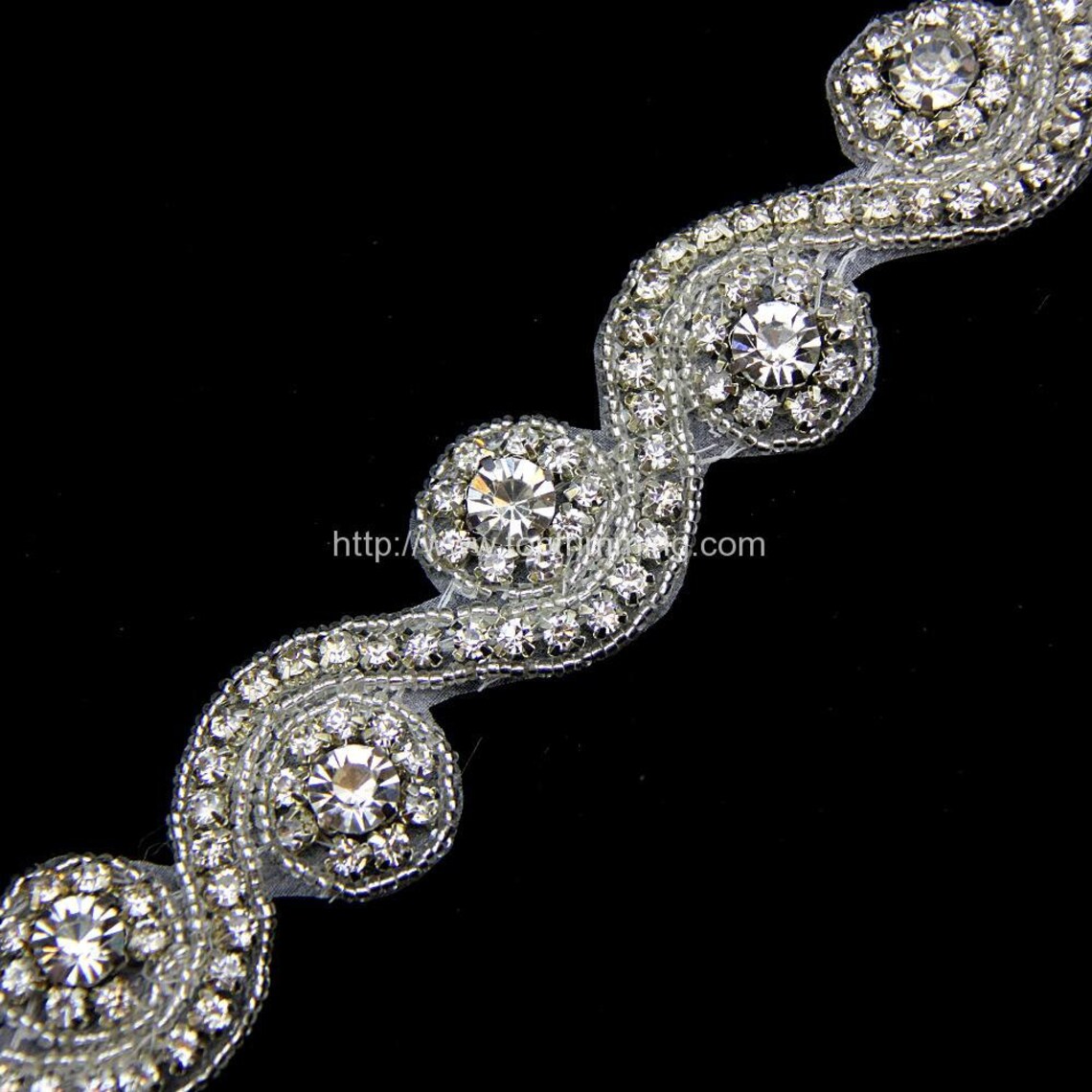 Rhinestones With Crystal AB Silver White Pearl Crystal | Etsy