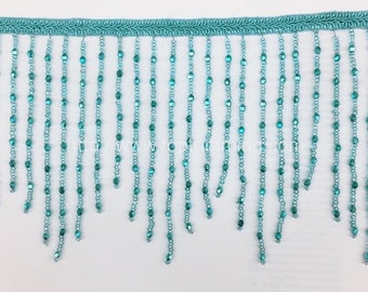 BEADED FRINGE 6" long Sold by Yard