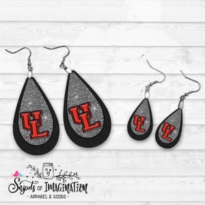 Sterling Silver LogoArt University of Louisville Xs Dangle Earrings