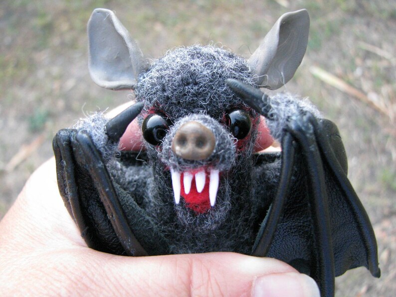 Needle Felted Bat Etsy