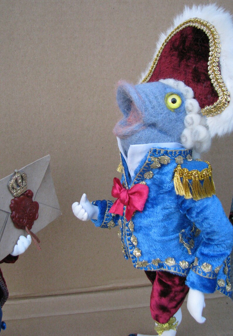 Frog Footman Fish Postman Alice in Wonderland Needle Felted Etsy