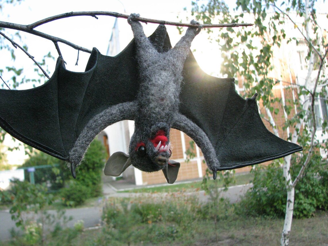 Needle Felted Bat Etsy