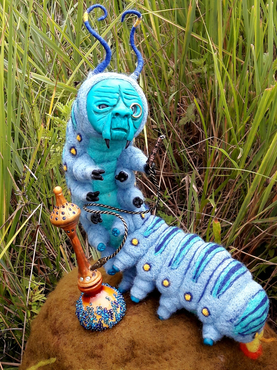 Caterpillar Absolem Alice in Wonderlandooak Tim Burton Etsy