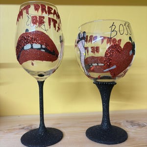 Don’t dream it be it glitter wine or gin glass