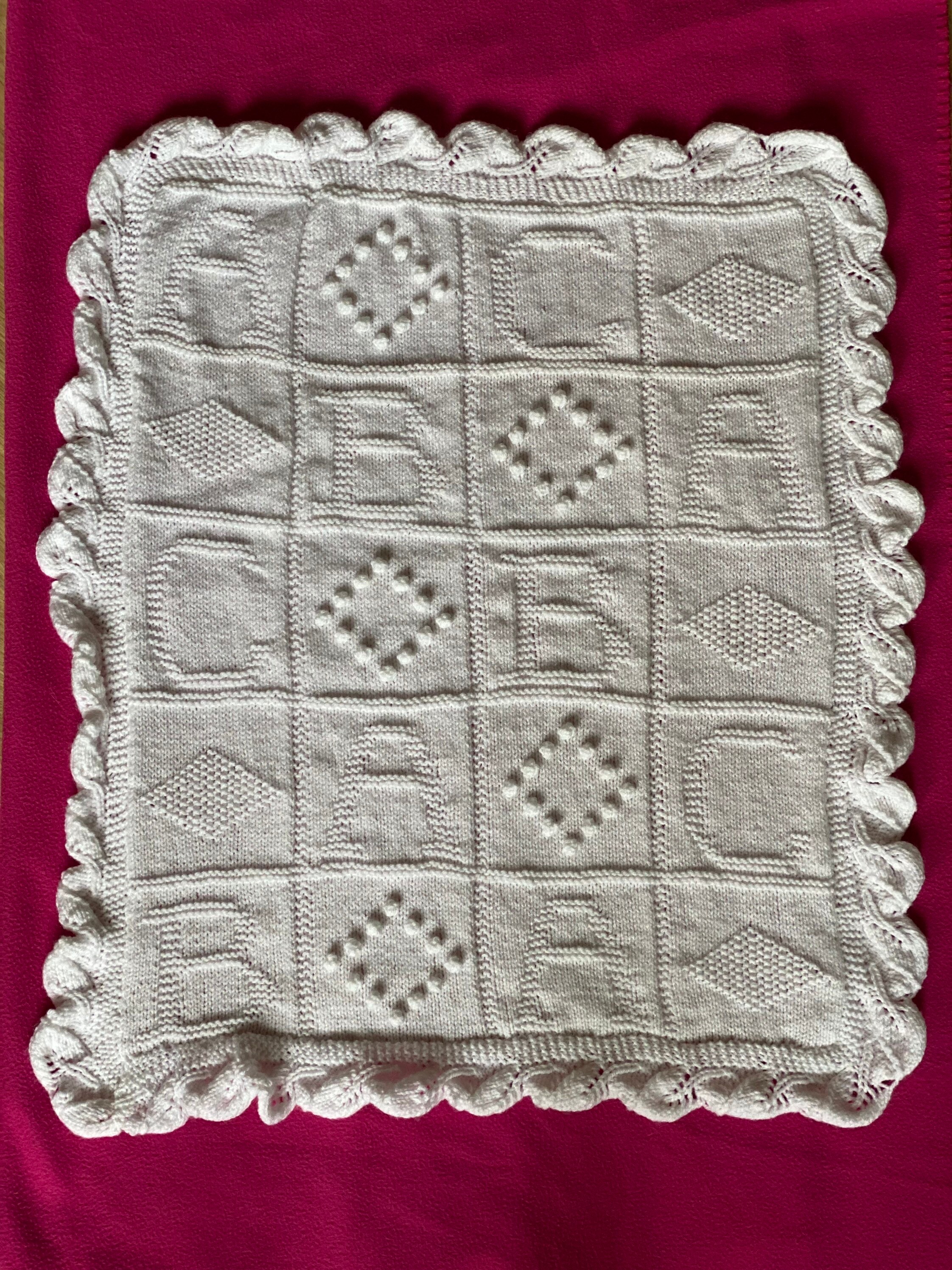 Abc Baby Blanket Knitting Pattern My XXX Hot Girl