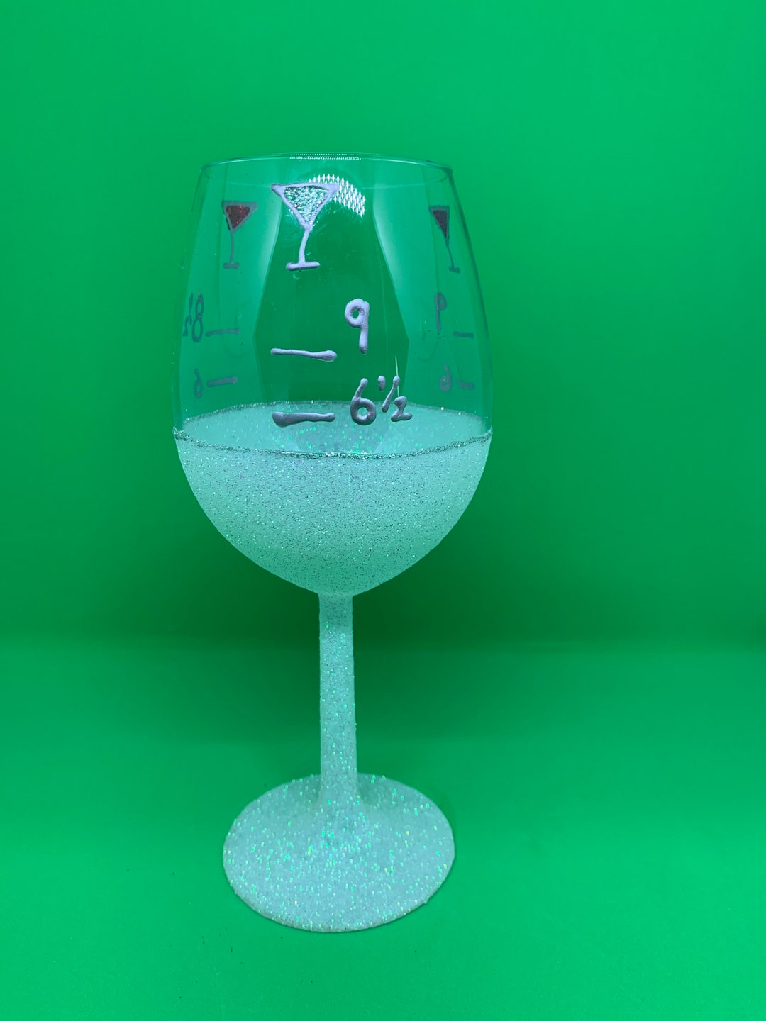 Slimming World Syns Glitter Wine Glass Etsy