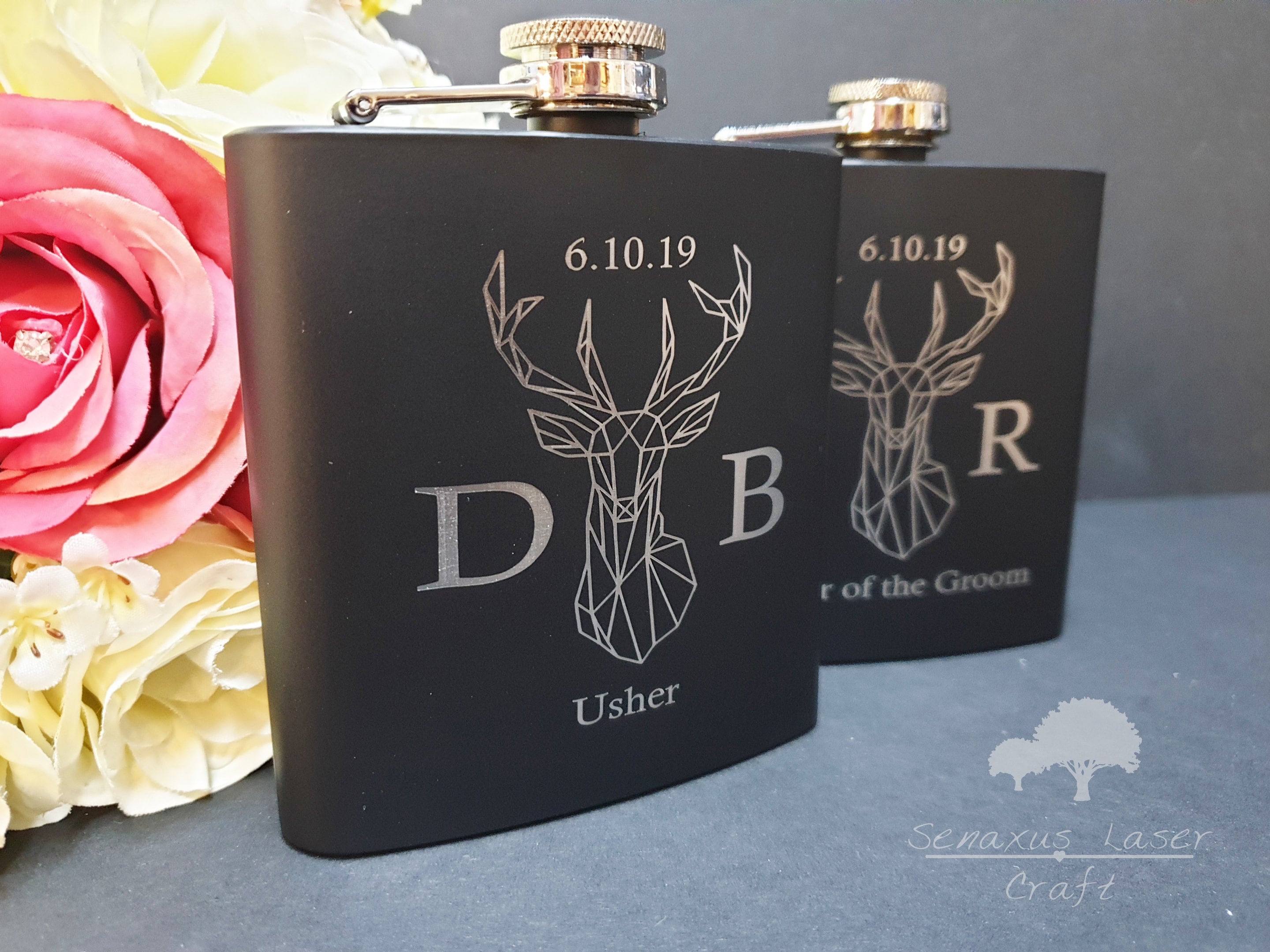 Wedding Gift for Men Personalised Flasks for Groomsmen Stag - Etsy