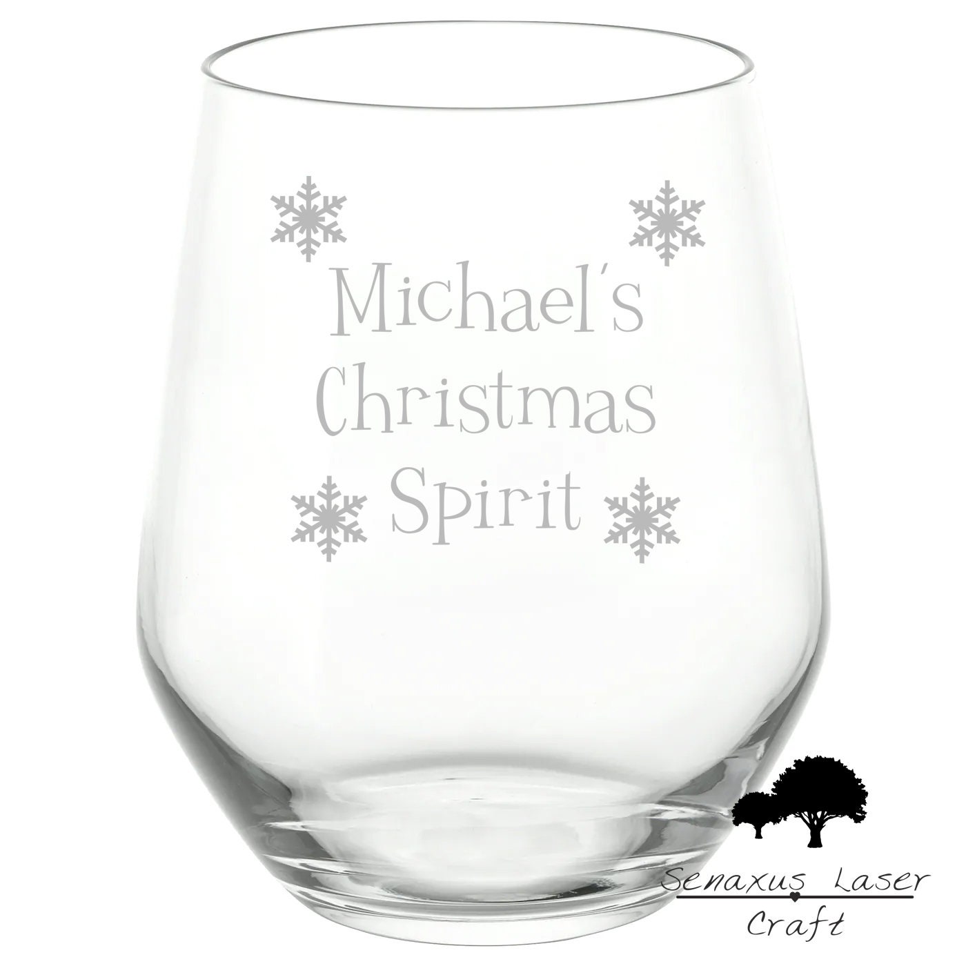 Secret Santa Gift Christmas Spirit Glass Gift Personalised Etsy