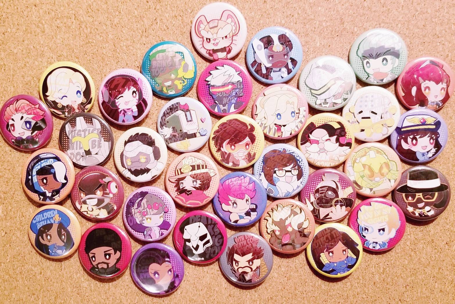 Overwatch 1.25 Pinback Button Pins Etsy